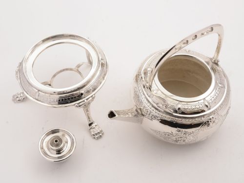 Victorian Tea kettle on Stand Circa 1880