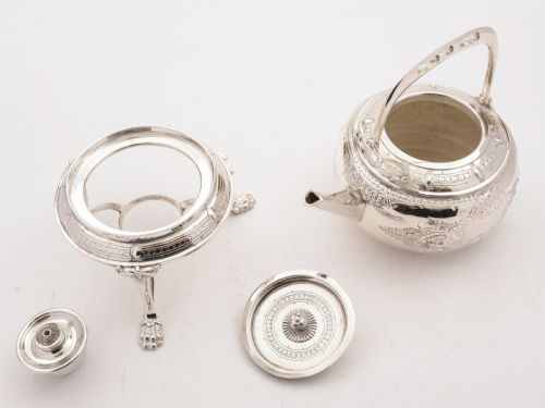 Victorian Tea kettle on Stand Circa 1880