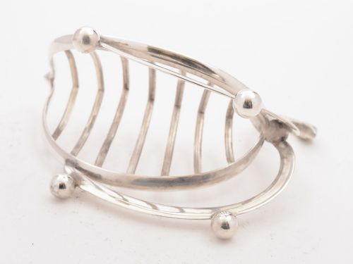Novelty Silver Plated Swan Toast Rack Circa 1890