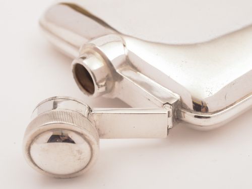 Silver Plated Hip Flask Circa 1920