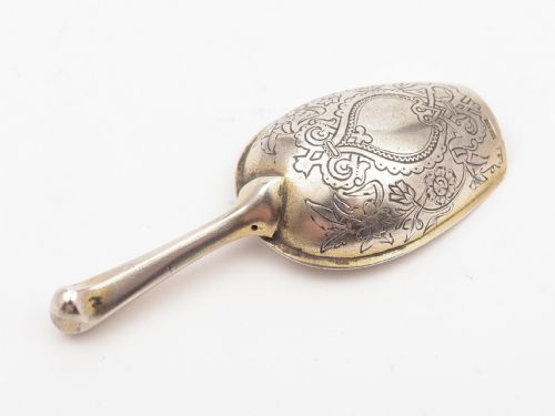 Russian Silver Caddy Spoon Circa 1890