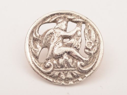 Art Nouveau Cased Set of 6 Silver Buttons Birmingham 1900