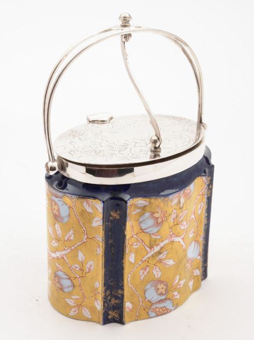 Victorian Wedgwood China Biscuit Box Circa 1890