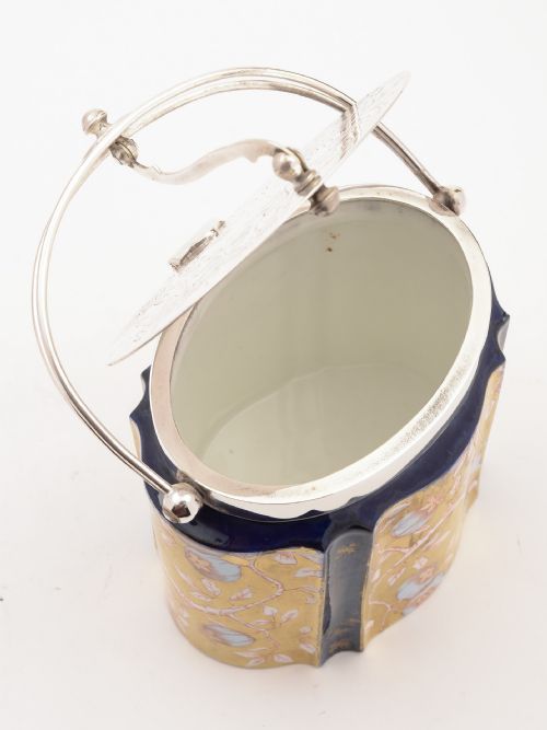 Victorian Wedgwood China Biscuit Box Circa 1890