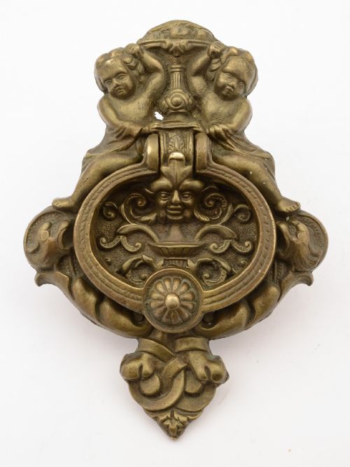 Edwardian Large Brass Door Knocker Circa 1905
