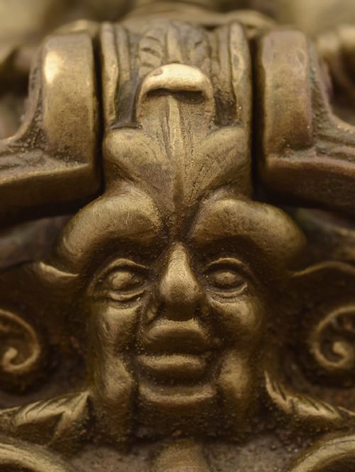 Edwardian Large Brass Door Knocker Circa 1905