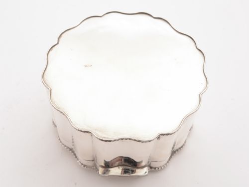 Silver Plated Biscuit Box Circa 1920