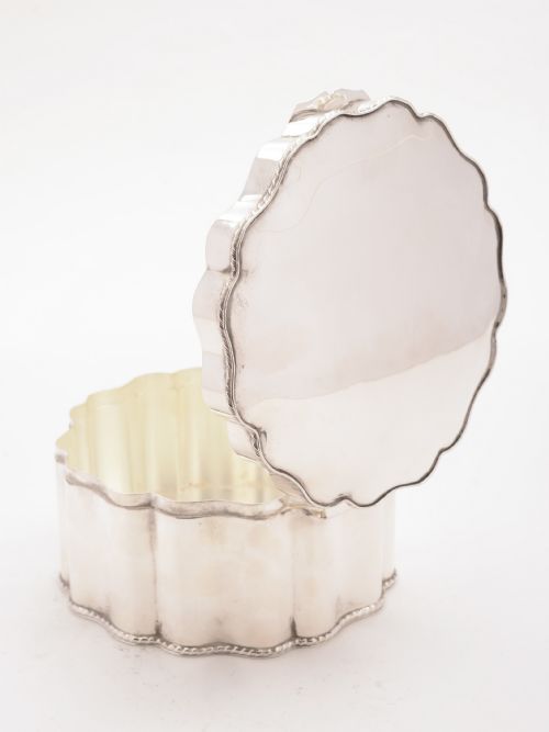 Silver Plated Biscuit Box Circa 1920