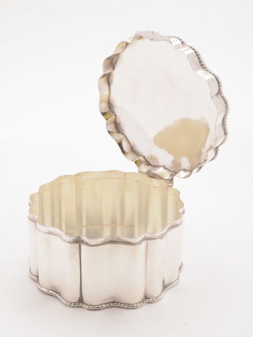 Silver Plated Biscuit Box Circa 1920