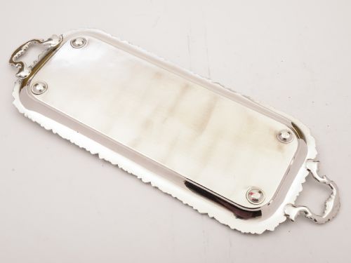 Silver Plated Oblong Serving Tray Circa 1920