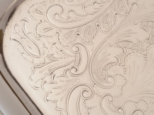 Silver Plated Oblong Serving Tray Circa 1920