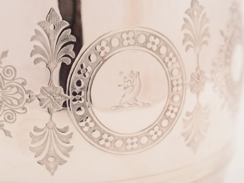 Victorian Silver Plated Biscuit Barrel Circa 1880