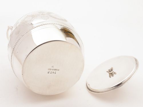 Victorian Silver Plated Biscuit Barrel Circa 1880