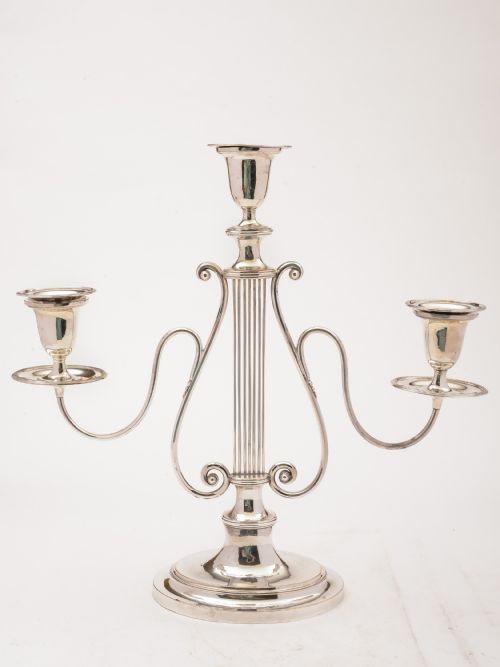 Pair of Georgian Sheffield Plated Candelabras