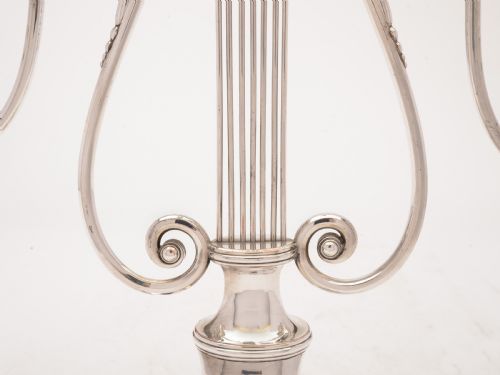 Pair of Georgian Sheffield Plated Candelabras