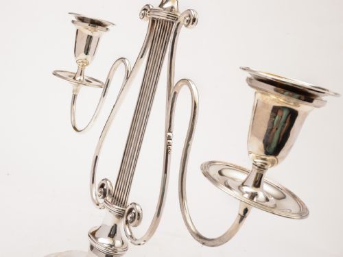 Pair of Georgian Sheffield Plated Candelabras