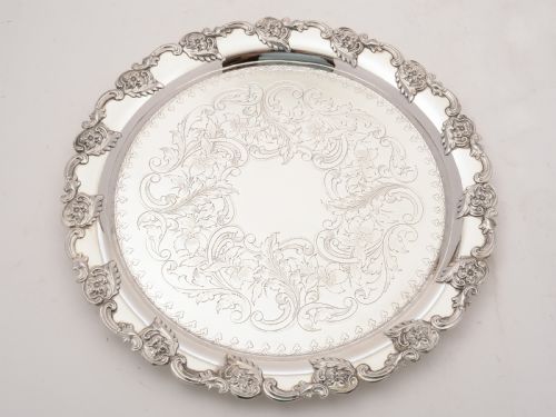 Edwardian Silver Plated Tray Circa 1905