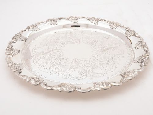 Edwardian Silver Plated Tray Circa 1905