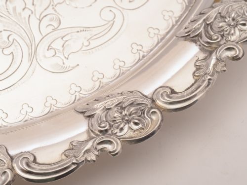 Edwardian Silver Plated Tray Circa 1905