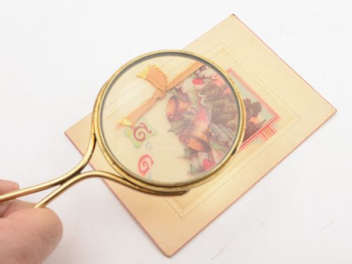 Brass Magnifying Glass Circa 1920