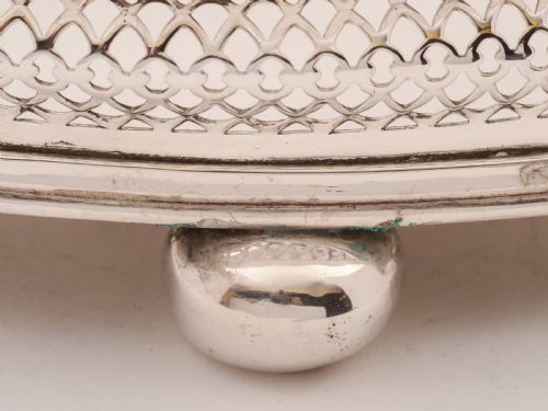 Large Victorian Silver Plated Gallery Tray Circa 1890