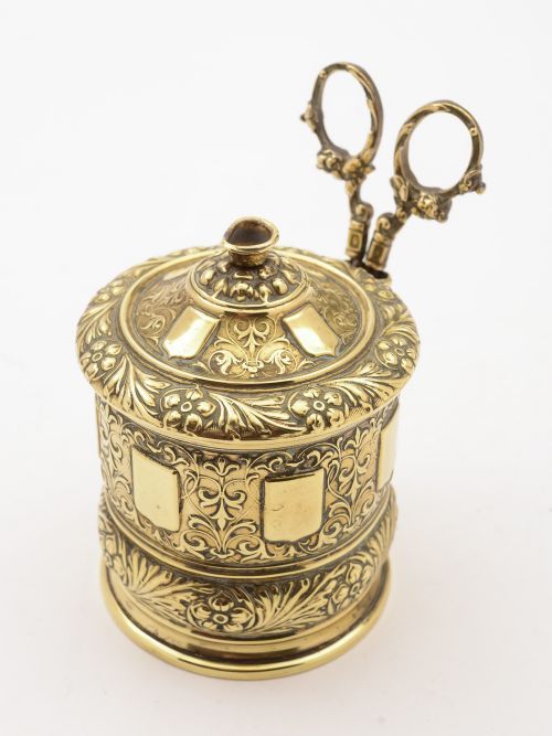 Victorian Brass String Box Circa 1890