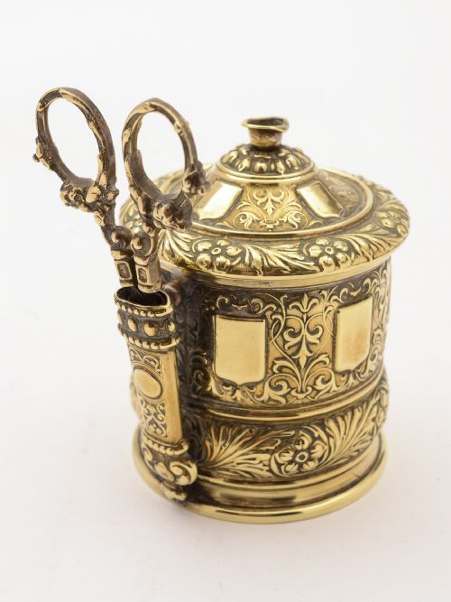 Victorian Brass String Box Circa 1890