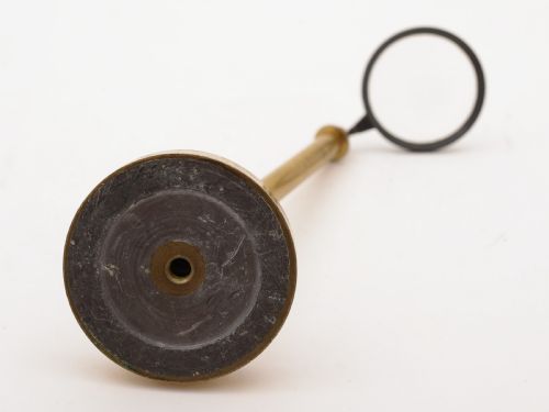 Victorian Scientific Brass Magnifying Glass Circa 1880