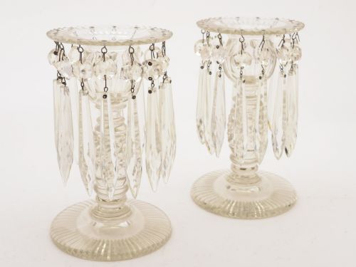 Pair of Edwardian Cut Glass Lustres Circa 1905