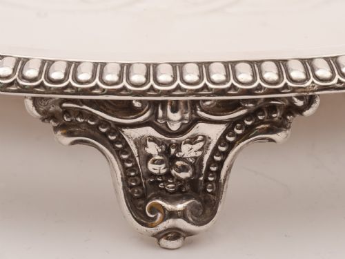 Large Victorian Silver Plated Salver/Tray Circa 1880