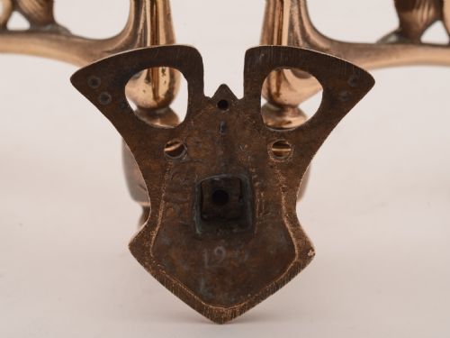 Pair of French Bronze Art Nouveau Candelabras Circa 1900