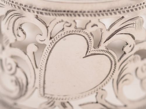 Pair of Victorian Silver Napkin Rings Birmingham 1899