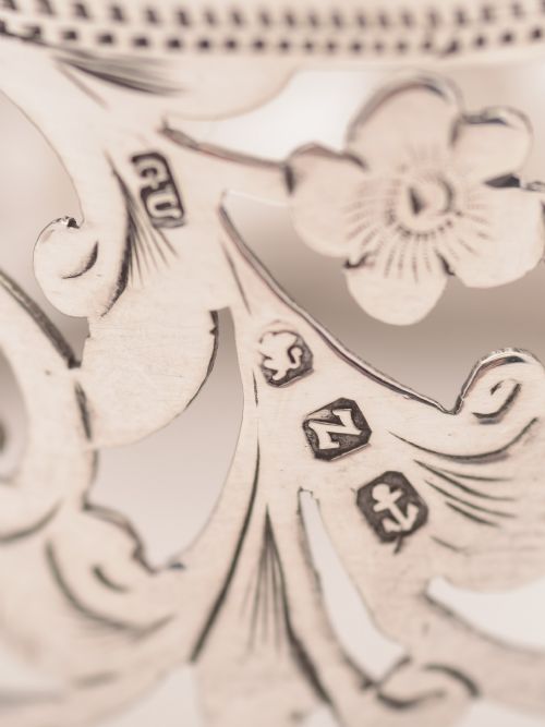 Pair of Victorian Silver Napkin Rings Birmingham 1899