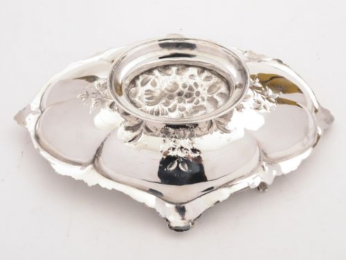 Victorian Silver Plated Cake Basket Circa 1870