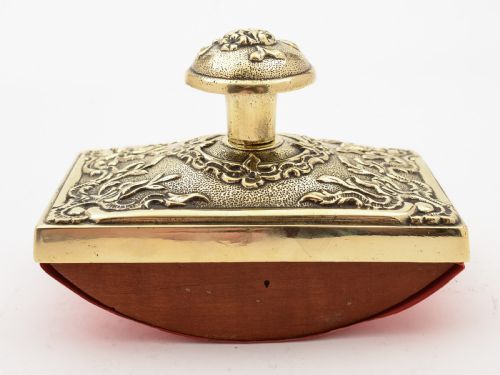 French Brass Rocker Blotter Circa 1900