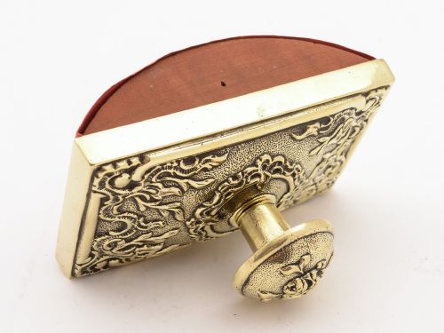 French Brass Rocker Blotter Circa 1900