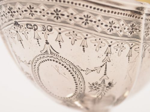 Victorian Silver Sugar Basket London 1869