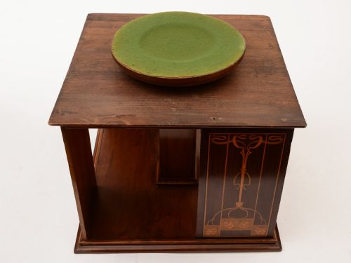 Art Nouveau Mahogany Revolving Desktop Bookcase Circa 1900