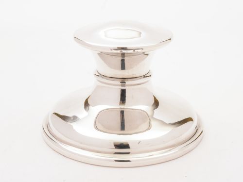 Large Silver Capstone Inkwell Birmingham 1919