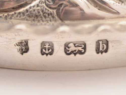 Edwardian Heart Shaped Silver Lidded Box Birmingham 1901