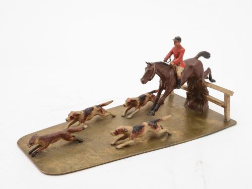 European Hunting Desk Ornament Circa 1900
