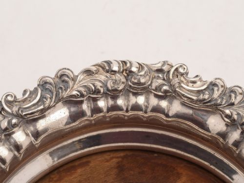 Pair of Victorian Sheffield Plated Coasters Circa 1870