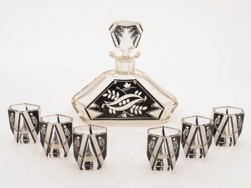 Art Deco Liqueur Set Circa 1930
