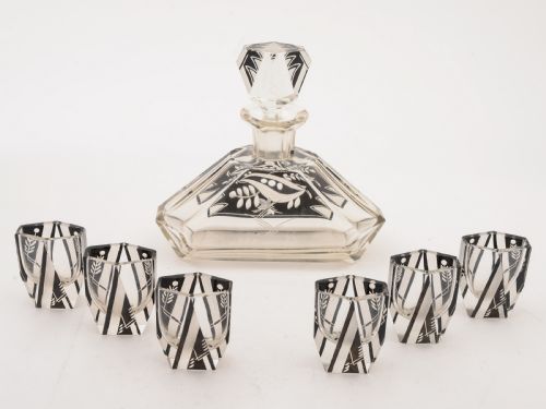 Art Deco Liqueur Set Circa 1930