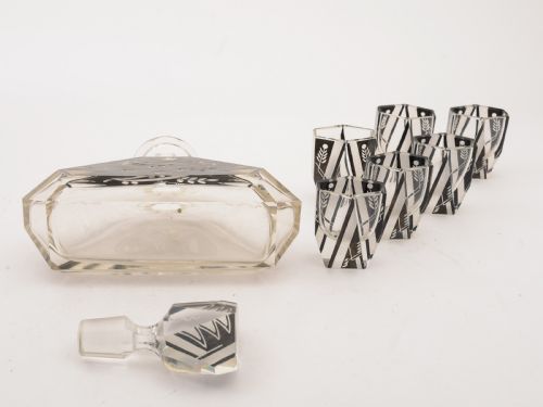 Art Deco Liqueur Set Circa 1930