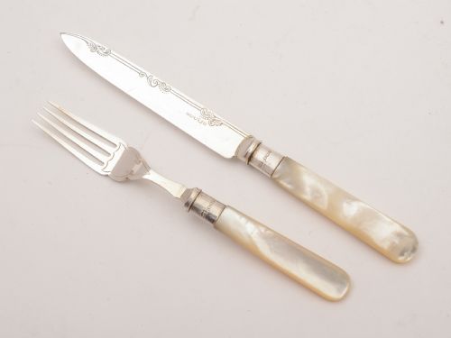 Edwardian 12X12 M.O.P Dessert Set Circa 1905