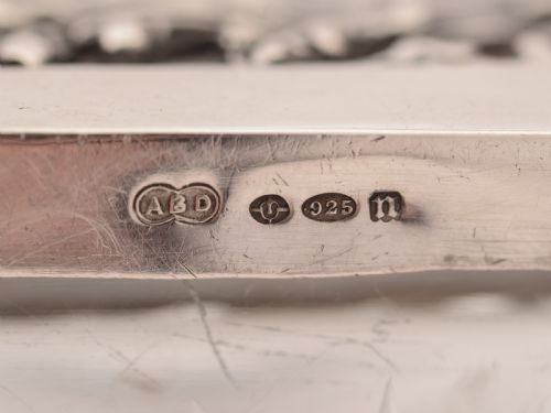 Dutch Silver and Glass Decanter 1928