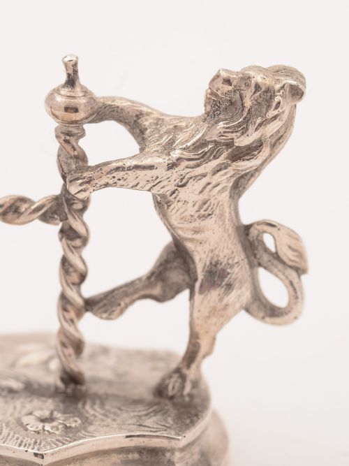 Pair of Victorian Lion Mounted Knife Rests Circa 1880