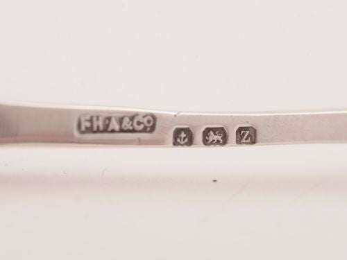 Cased Set of 6 Silver Cake Forks Birmingham 1924