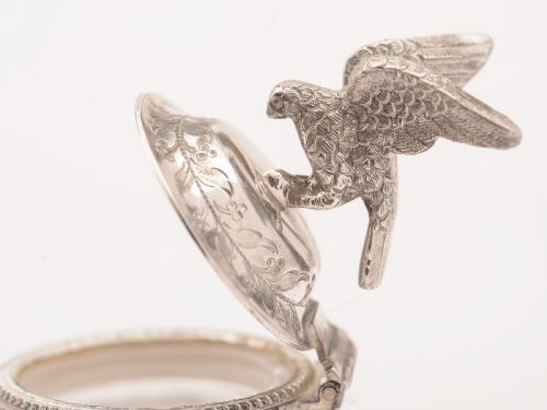 European Silver Plated Ink Stand Circa 1890